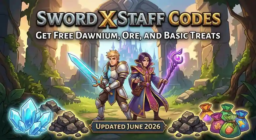 Sword x Staff Codes June 2026 Claim Free Dawnium, Raw Ore, Destiny Fruits, Treats and Exclusive Rewards