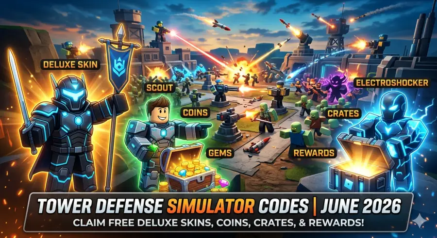 Tower Defense Simulator Codes June 2026 Claim Free Deluxe Skins, Coins, Crates, and Rewards