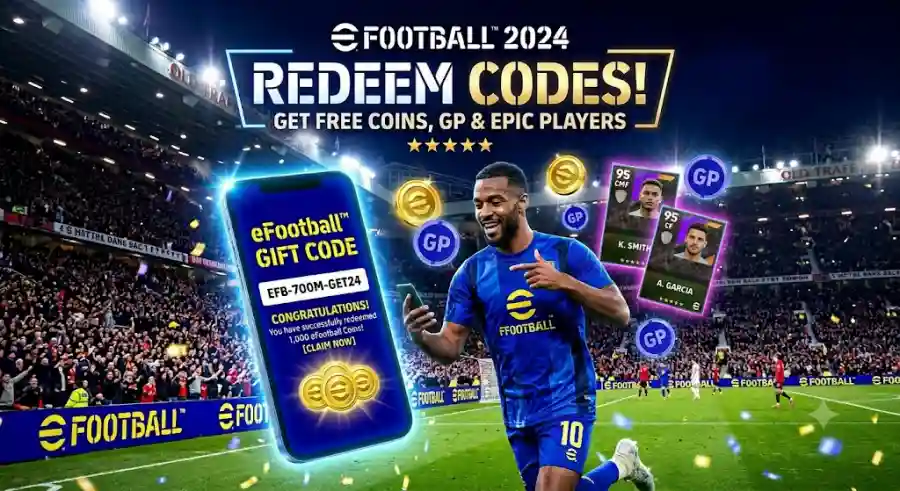 eFootball Redeem Codes 2026 How to Get Free Coins, GP, Epic Players, and Showtime Rewards