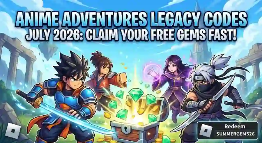 Anime Adventures Legacy Codes July 2026 Claim Free Gems, Summon Boosts and Exclusive Rewards Fast