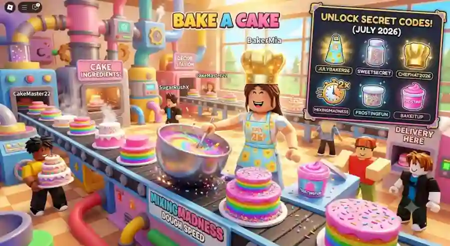 Bake a Cake Codes July 2026 Unlock Secret Ingredients and Surprise Chef Outfits in Roblox