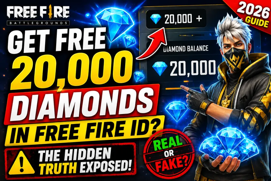 How to Get Free 20,000 Diamonds in Free Fire ID? The Complete Truth Every Player Should Know 2026