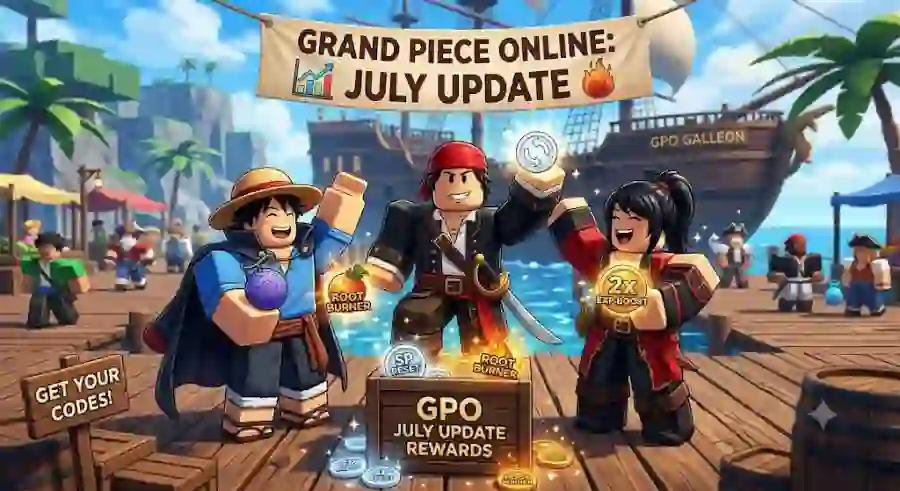 Grand Piece Online July Update Codes Free Root Burners, SP Resets and Limited-Time Boost Rewards