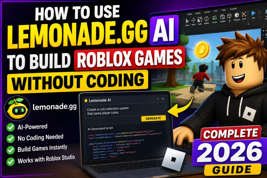How to Use Lemonade.gg AI to Build Roblox Games Without Coding Complete 2026 Guide