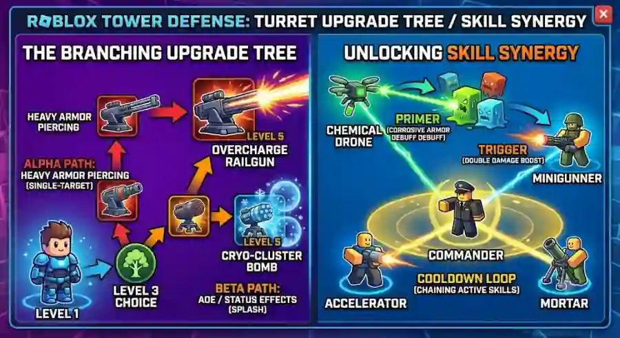 Roblox Tower Defense Strategy Master Skill Synergies, Upgrade Trees and Endgame Loadouts