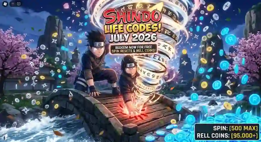 Shindo Life Codes July 2026 All Working Free RELL Coins and Spin Resets