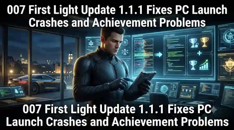 007 First Light Update 1.1.1 Fixes PC Launch Crashes and Achievement Problems