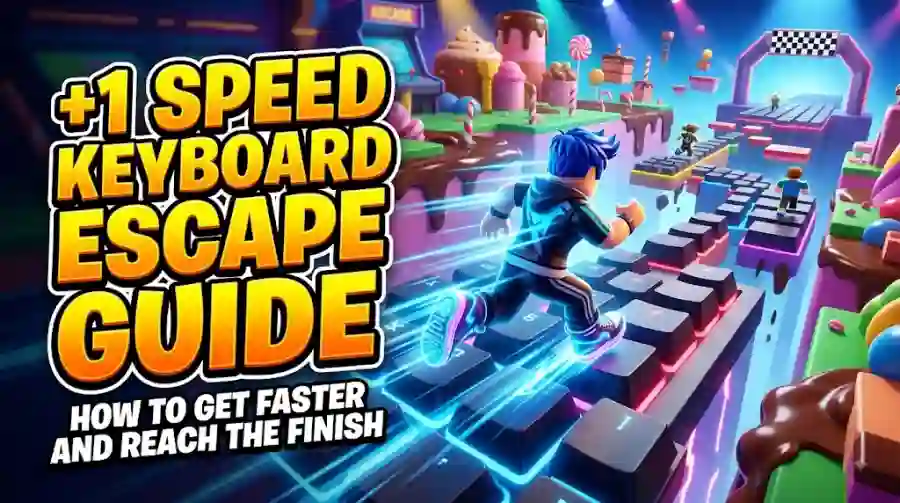 How to Get Faster and Reach the Finish Roblox +1 Speed Keyboard Escape 