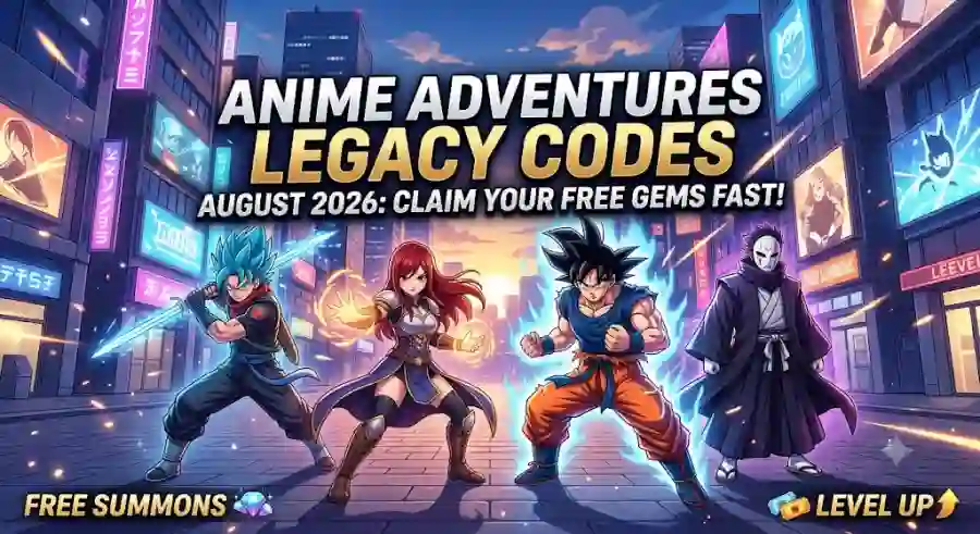 Anime Adventures Legacy Codes August 2026 Claim Free Gems and Build the Strongest Anime Squad