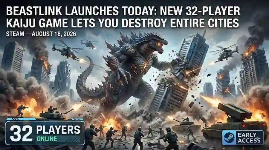 BeastLink Launches Today: New 32-Player Kaiju Game Lets You Destroy Entire Cities