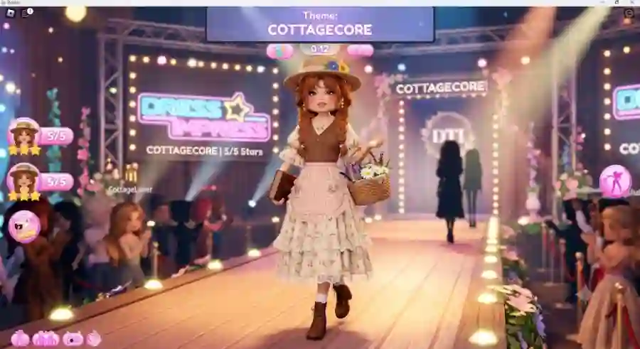 The Cottagecore Style for Dress To Impress DTI on Roblox
