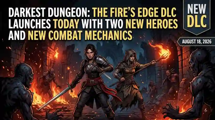 Darkest Dungeon The Fire’s Edge DLC Launches Today With Two New Heroes and New Combat Mechanics
