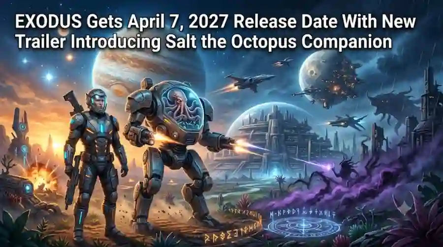 EXODUS Gets April 7, 2027 Release Date With New Trailer Introducing Salt the Octopus Companion