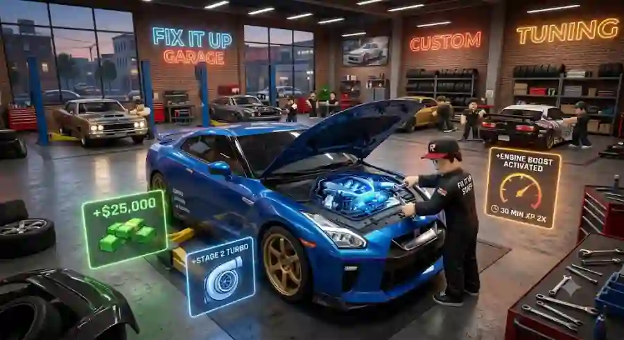 Fix It Up Redeem Codes August 2026 Free Money, Car Parts and Engine Boosts to Build Your Dream Garage