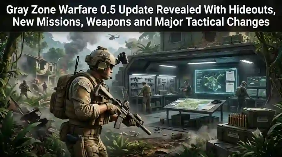 Gray Zone Warfare 0.5 Update Revealed With Hideouts, New Missions, Weapons and Major Tactical Changes