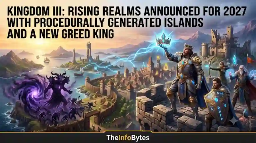 Kingdom III Rising Realms Announced for 2027 With Procedurally Generated Islands and a New Greed King