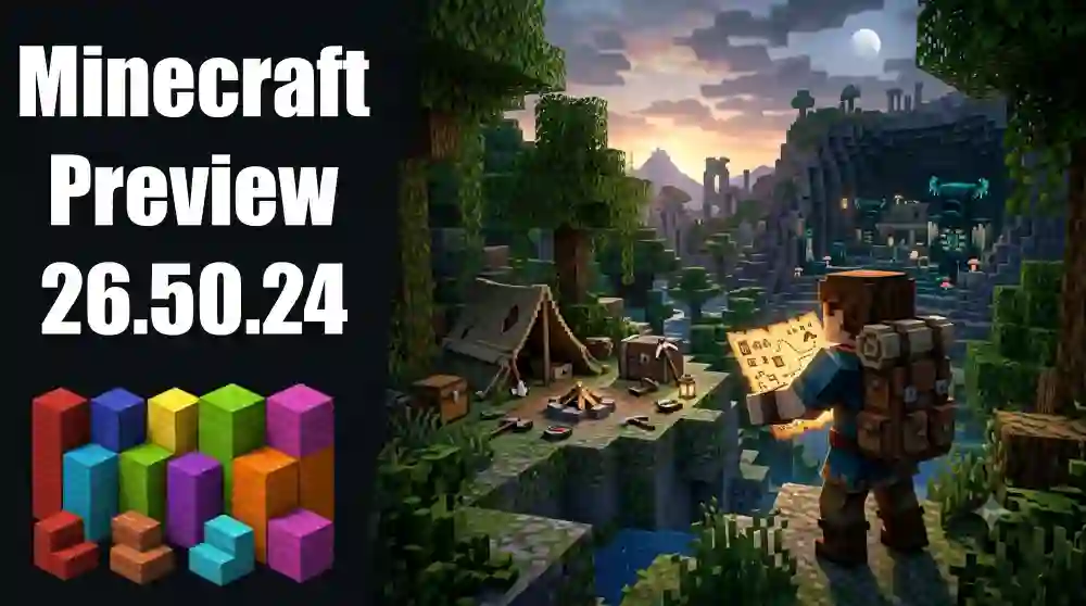 Minecraft Preview 26.50.24 Adds Explorer Maps, Concrete Stairs and Slabs