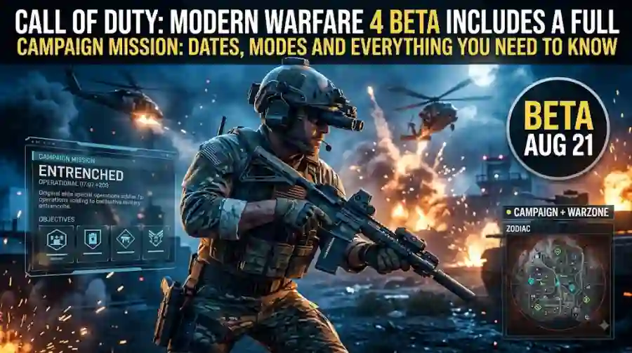 Call of Duty Modern Warfare 4 Beta Includes a Full Campaign Mission Dates and Modes