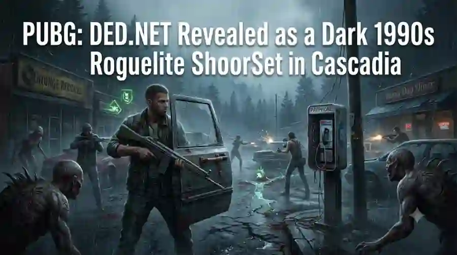 PUBG DED.NET Revealed as a Dark 1990s Roguelite Shooter Set in Cascadia