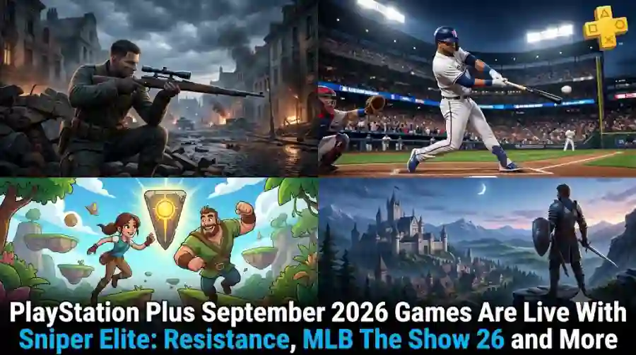 PlayStation Plus September 2026 Games Are Live With Sniper Elite Resistance, MLB The Show 26 and More