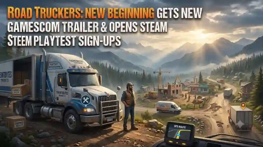 Road Truckers New Beginning Gets New Gamescom Trailer and Opens Steam Playtest Sign-Ups