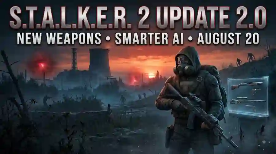 S.T.A.L.K.E.R. 2 Update 2.0 Huge Free Overhaul Arrives August 20 With New Weapons and Smarter AI