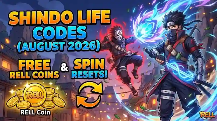 Shindo Life Codes August 2026 Free RELL Coins, Spins and Resets