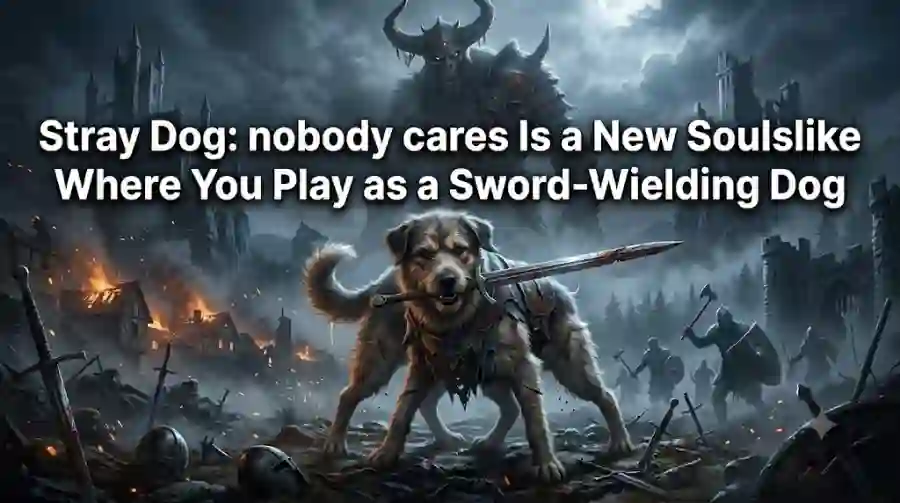 Stray Dog nobody cares Is a New Soulslike Where You Play as a Sword-Wielding Dog