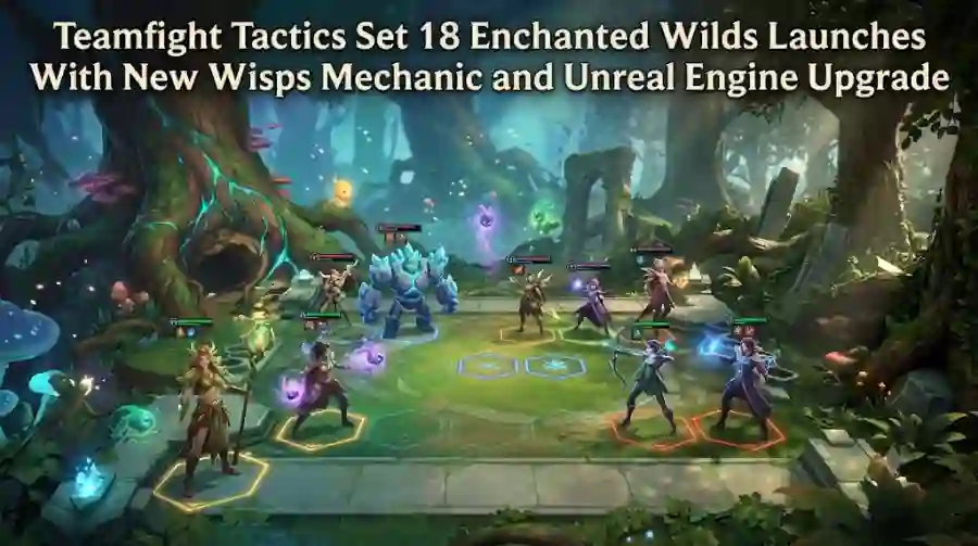 Teamfight Tactics Set 18 Enchanted Wilds Launches With New Wisps Mechanic and Unreal Engine Upgrade