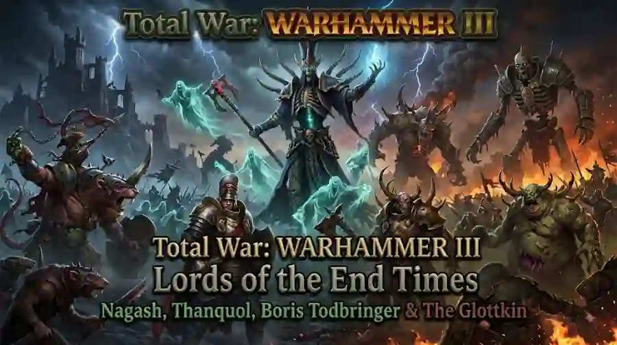 Total War Warhammer 3 Lords of the End Times Release Date, New Lords and Immortal Empires Changes