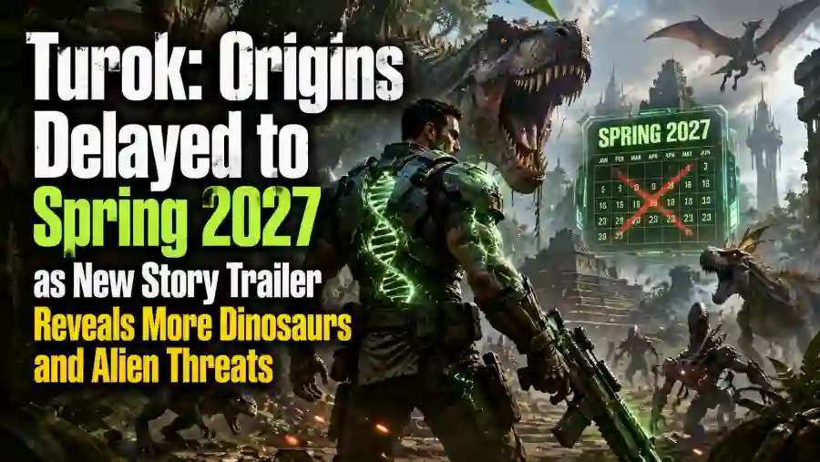 Turok Origins Delayed to Spring 2027 as New Story Trailer Reveals More Dinosaurs and Alien Threats