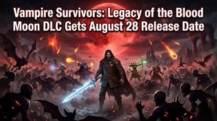 Vampire Survivors Legacy of the Blood Moon DLC Gets August 28 Release Date