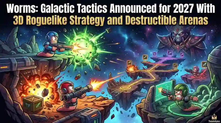 Worms Galactic Tactics Announced for 2027 With 3D Roguelike Strategy and Destructible Arenas