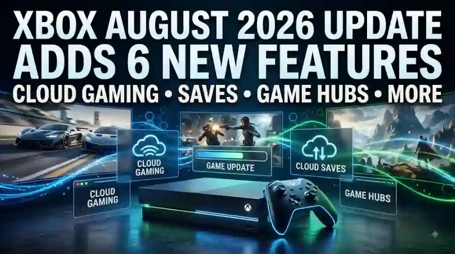 Xbox August 2026 Update Adds 6 New Features Every Gamer Should Know