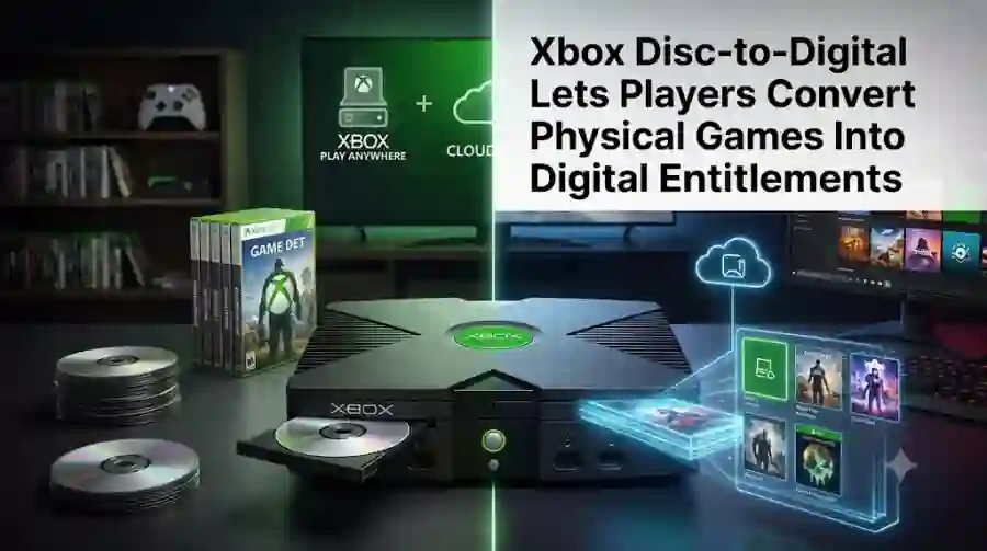 Xbox Disc-to-Digital Lets Players Convert Physical Games Into Digital Entitlements