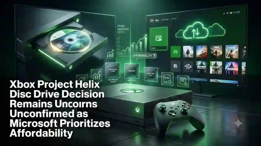 Xbox Project Helix Disc Drive Decision Remains Unconfirmed as Microsoft Prioritizes Affordability