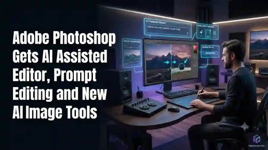 Adobe Photoshop Gets AI Assisted Editor, Prompt Editing and New AI Image Tools