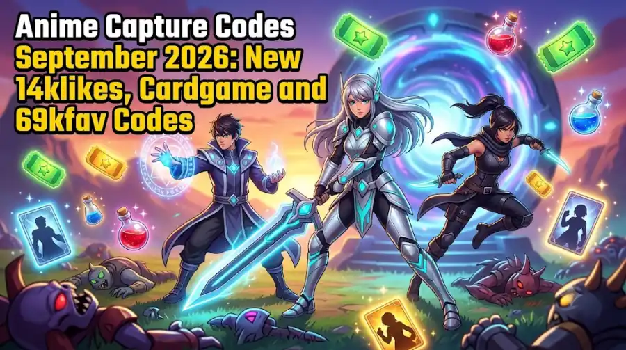Anime Capture Codes September 2026 New 14klikes, Cardgame and 69kfav Codes