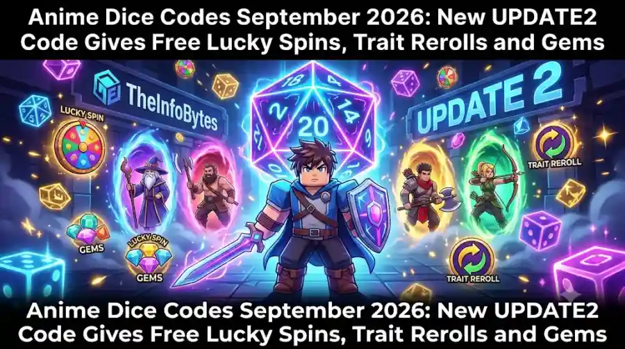 Anime Dice Codes September 2026 New UPDATE2 Code Gives Free Lucky Spins, Trait Rerolls and Gems
