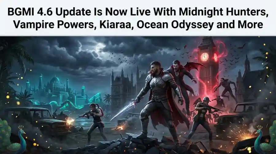 BGMI 4.6 Update Is Now Live With Midnight Hunters, Vampire Powers, Kiaraa, Ocean Odyssey and More