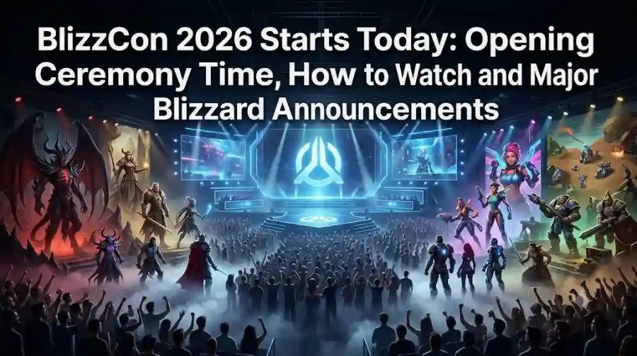 BlizzCon 2026 Starts Today Opening Ceremony Time, How to Watch and Major Blizzard Announcements