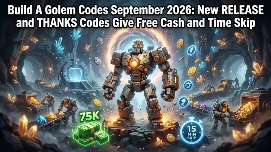Build A Golem Codes September 2026 New RELEASE and THANKS Codes Give Free Cash and Time Skip
