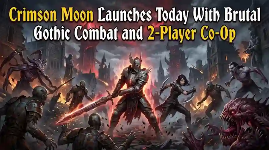 Crimson Moon Launches Today With Brutal Gothic Combat and 2-Player Co-Op