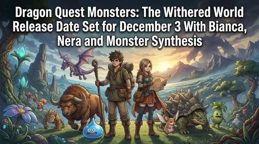 Dragon Quest Monsters The Withered World Release Date Set for December 3 With Bianca, Nera and Monster Synthesis