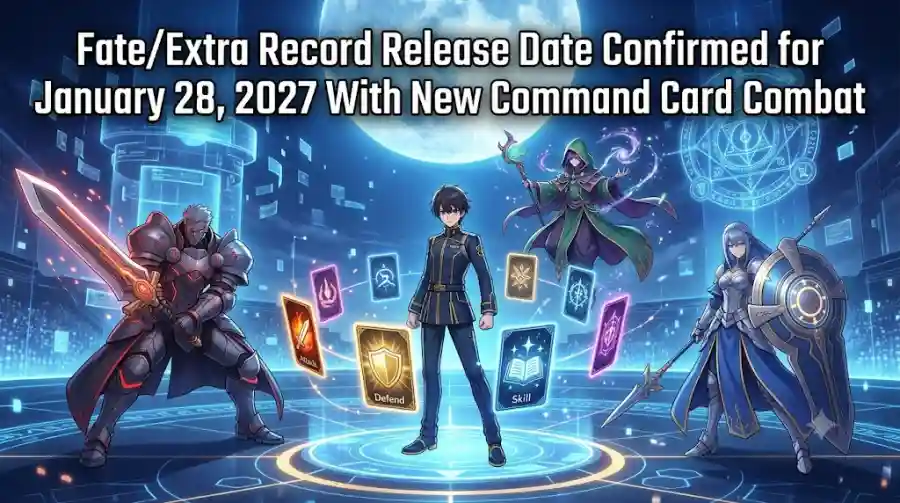 Fate/Extra Record Release Date Confirmed for January 28, 2027 With New Command Card Combat