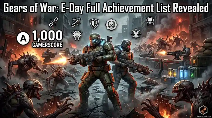 Gears of War E-Day Full Achievement List Reveals Campaign Structure, Horde Siege Challenges and 50,000-Kill Grind
