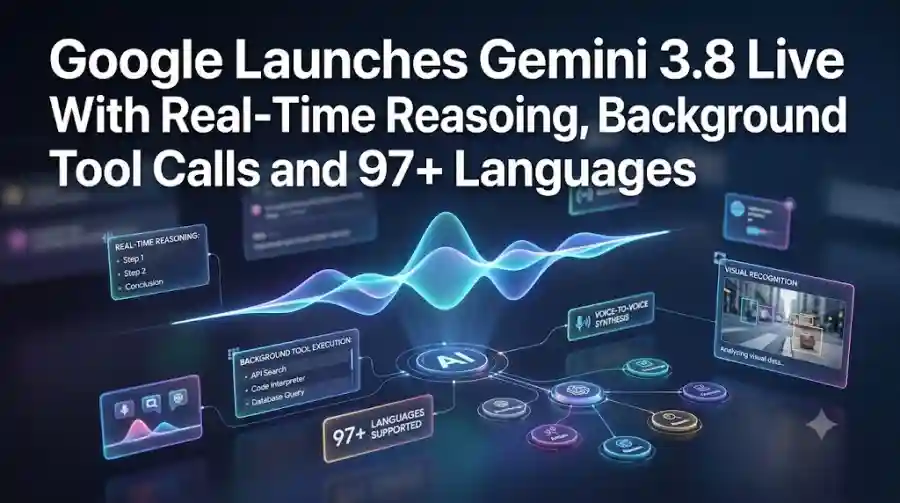Google Launches Gemini 3.8 Live With Real-Time Reasoning, Background Tool Calls and 97+ Languages