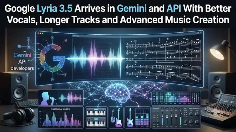 Google Lyria 3.5 Arrives in Gemini and API With Better Vocals, Longer Tracks and Advanced Music Creation