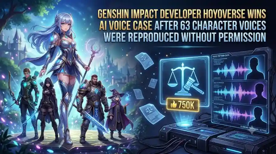 Genshin Impact Developer HoYoverse Wins AI Voice Case After 63 Character Voices Were Reproduced Without Permission