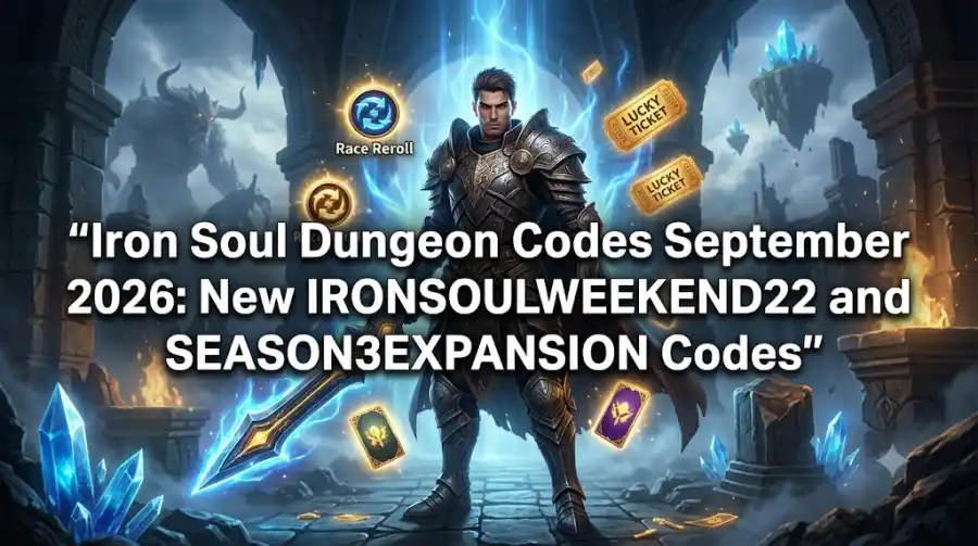Iron Soul Dungeon Codes September 2026 New IRONSOULWEEKEND22 and SEASON3EXPANSION Codes